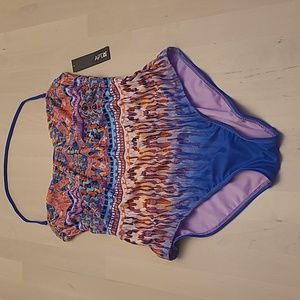 NWT Apt.9. Multi Color Vibrant One Piece Bohemian Bathing Suit